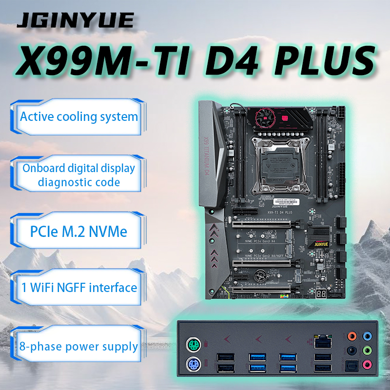 X99 Dual Cpu Motherboard Combo - JGINYUE X99 anakart Intel LGA 2011-3
