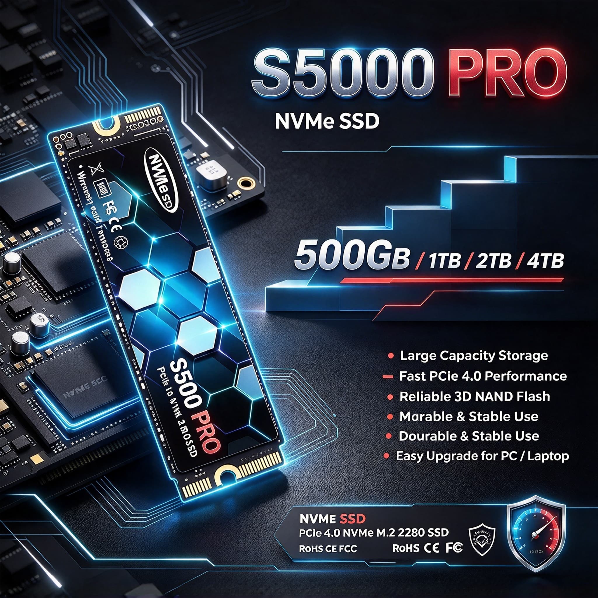 S5000 PRO M.2 PCIe 4.0 NVMe SS - M.2 Nvme 4Tb Pcie 4.0 Ssd incelemesi ve fiyatı
