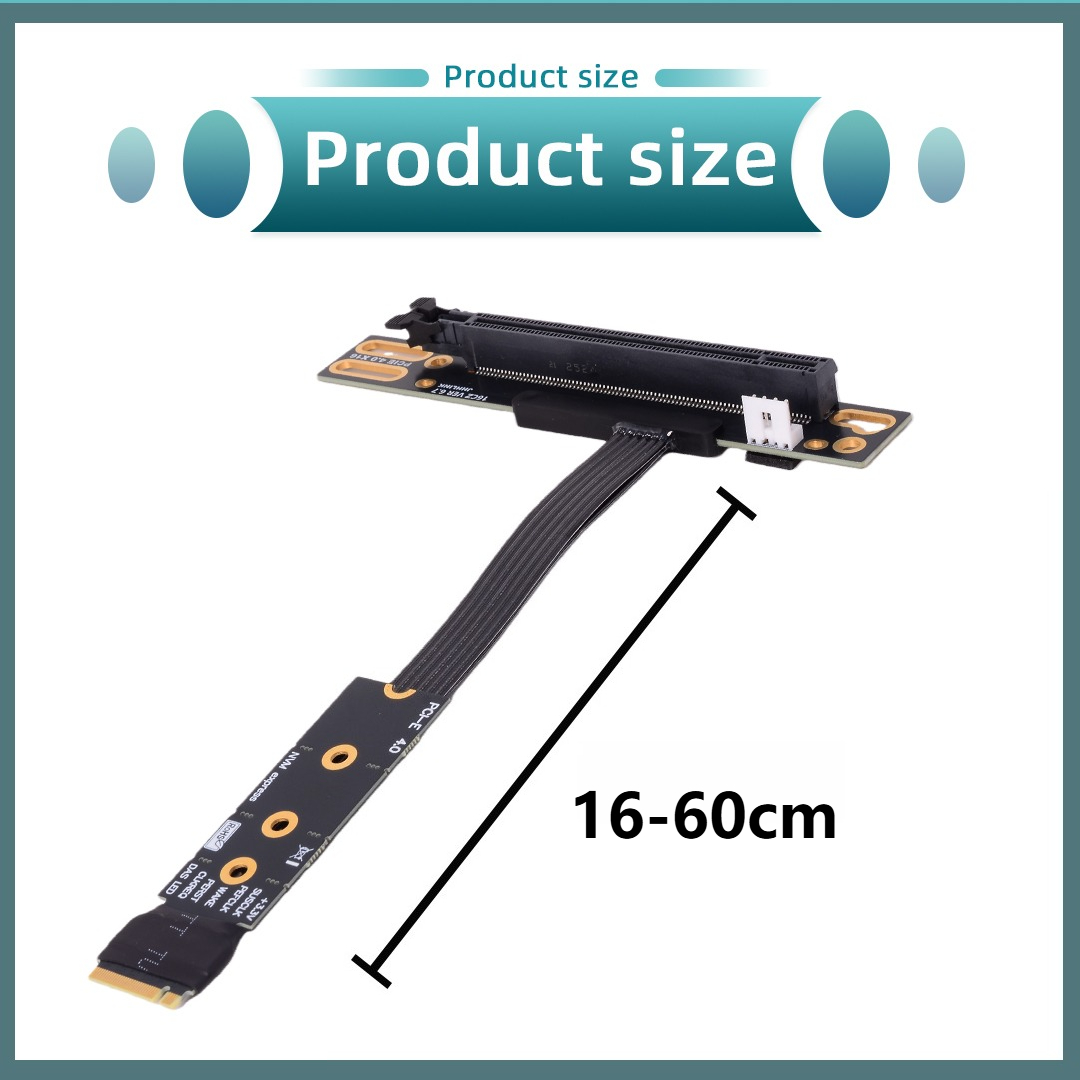 M.2 NVMe - PCIe 4.0 x16 Riser  - Pcie 4.0 X16 Riser Cable 90 Degree incelemesi ve fiyatı