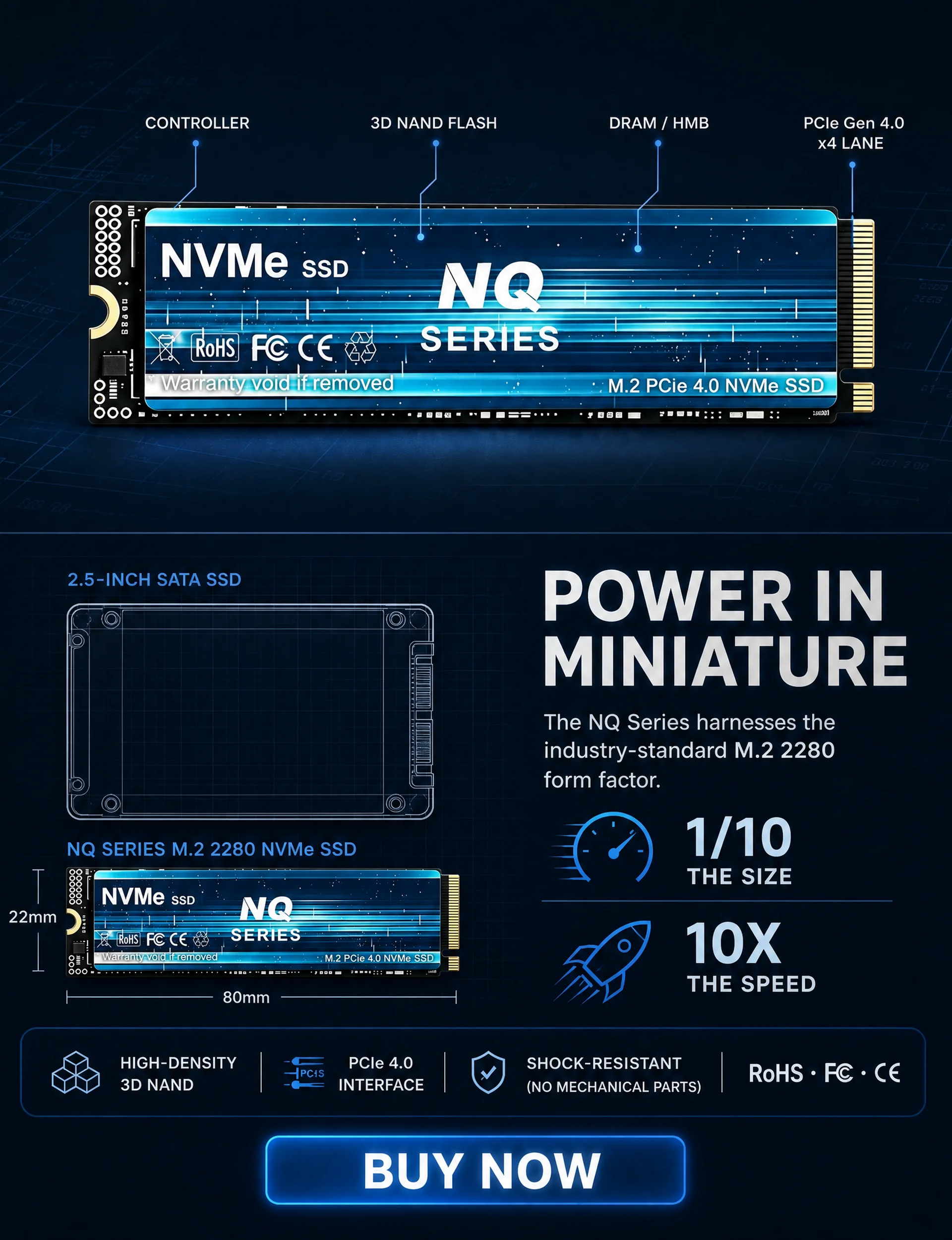 7300 MB/s NQ Serisi PCIe 4.0 N - M.2 Nvme 4Tb Pcie 4.0 Ssd incelemesi ve fiyatı