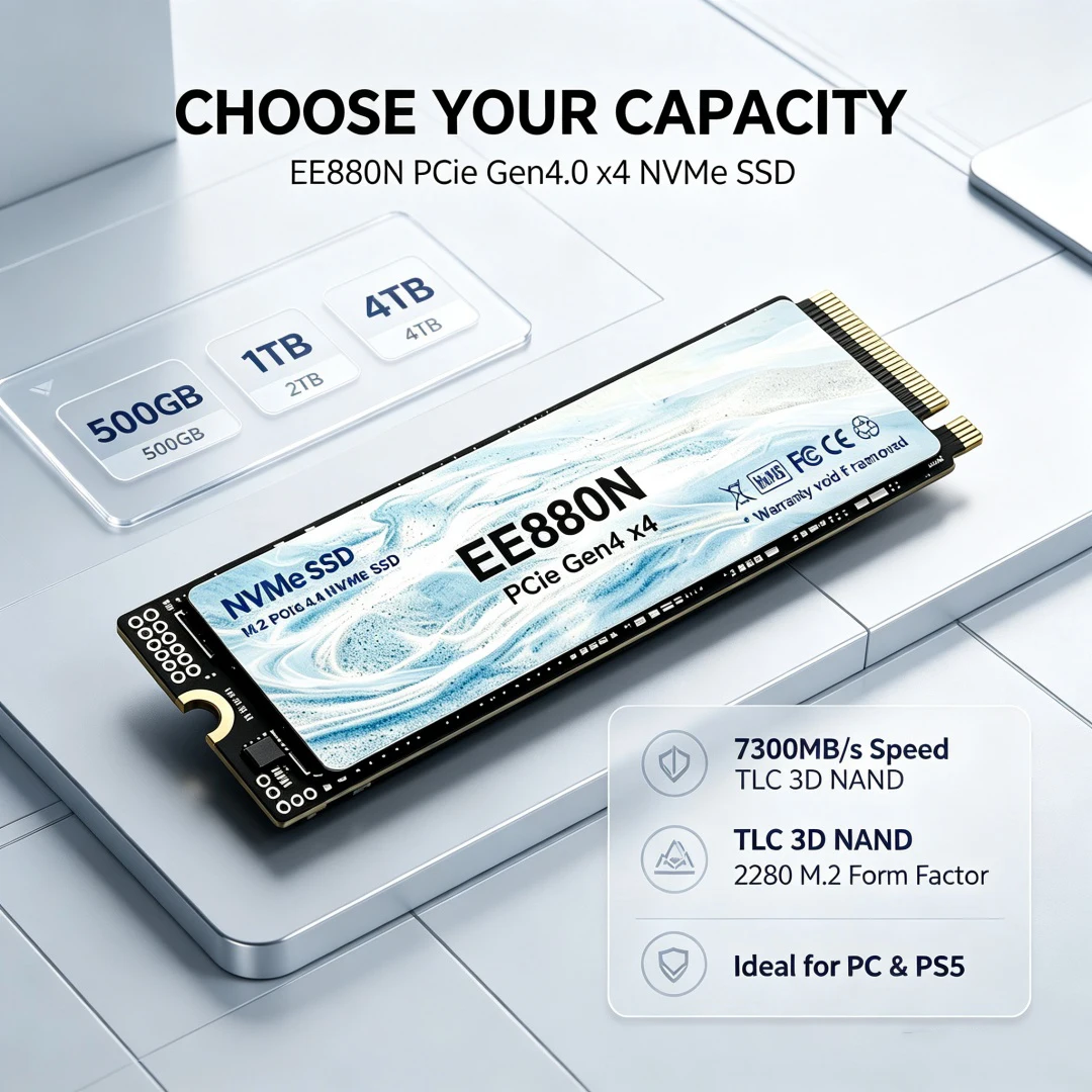 2026 Yeni EE880N Yüksek Hızlı  - M.2 Nvme 4Tb Pcie 4.0 Ssd incelemesi ve fiyatı