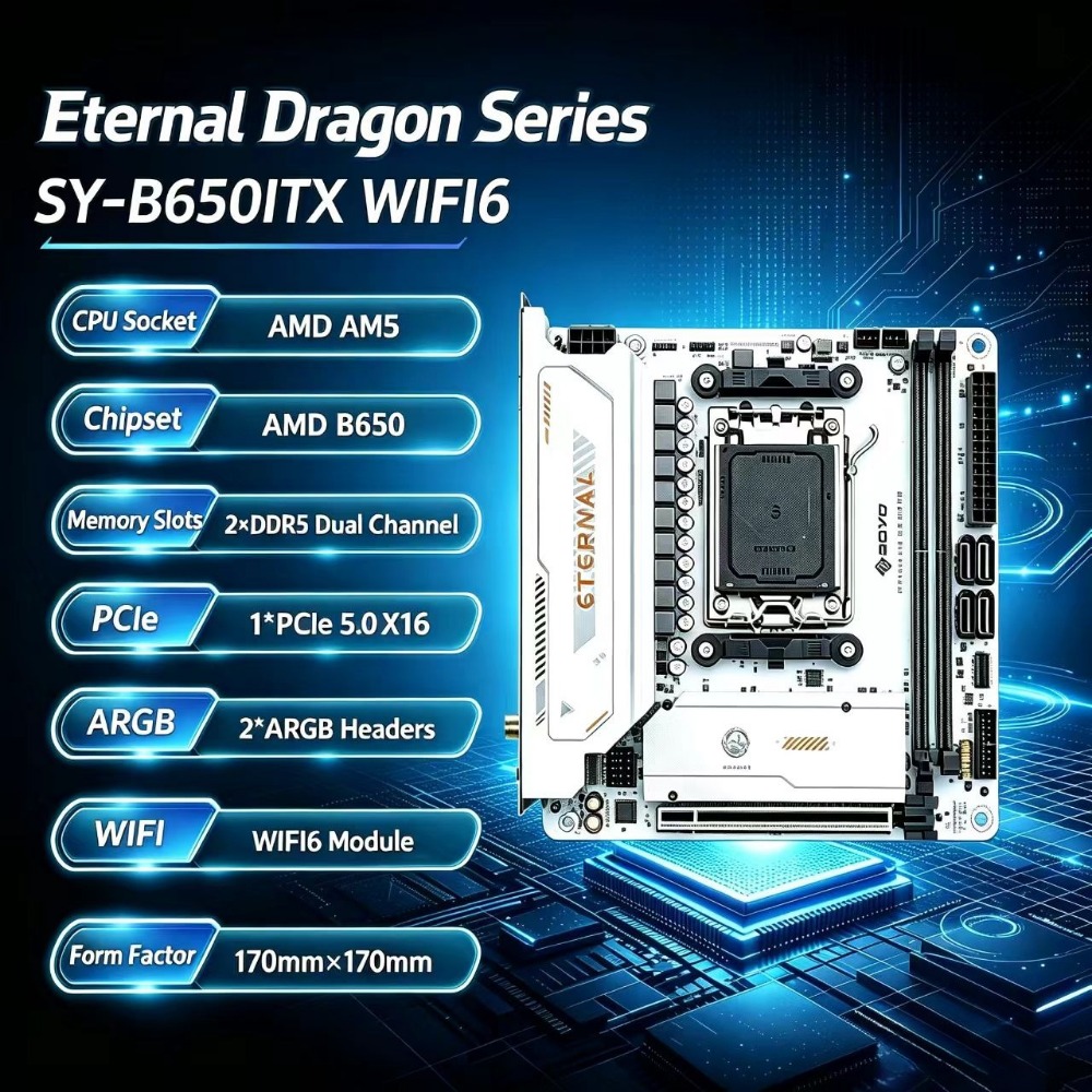 SY-B650ITX WIFI6 AMD Mini Anak - B650 Itx Motherboard Wifi incelemesi ve fiyatı